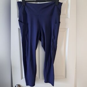 Fabletics Navy yoga pants 1X